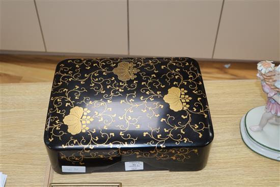 A lacquered Japanese box